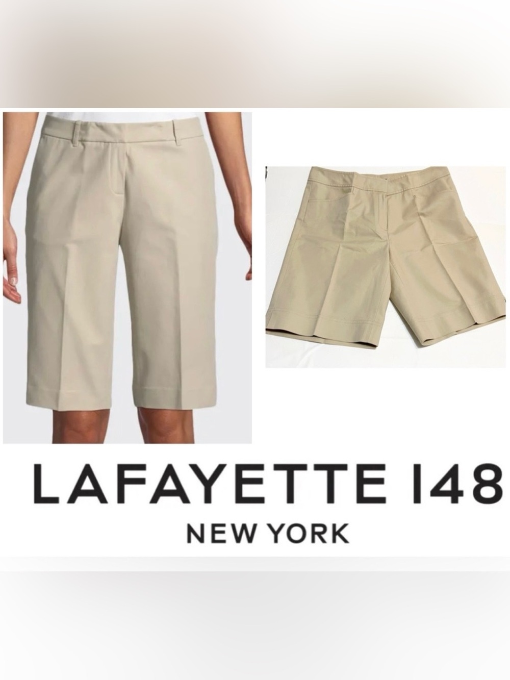 Lafayette 148 New York Size 6 Shorts Cotton Elastane Summer Days Quite Luxury